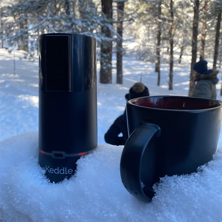 The Keddle is the only Portable bottle warmer that can also warm hot drinks while traveling. 